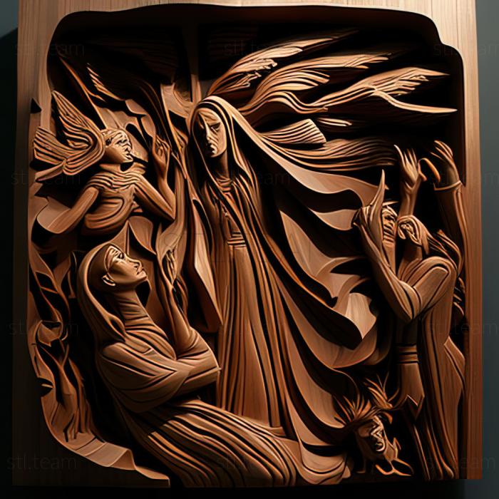 3D модель Рой Де Форест, американский художник. (STL)